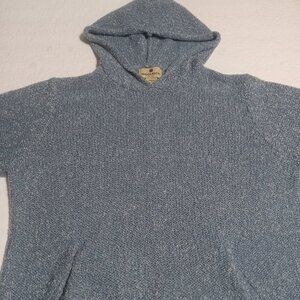 Woolrich Women's Knit Open Weave Hooded Pullover Sweater Size M